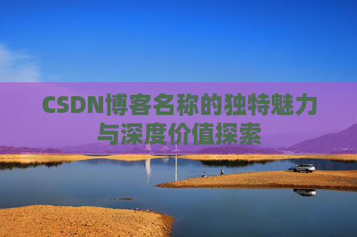 CSDN博客名称的独特魅力与深度价值探索